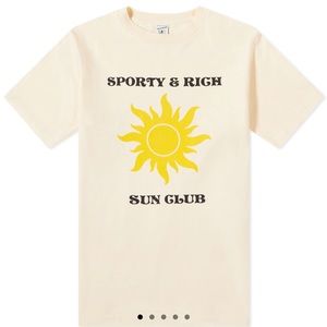 SPORTY & RICH S&R SUN CLUB T-SHIRT